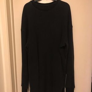 New! Hudson Jeans Black Oversized Sweater Dress XL